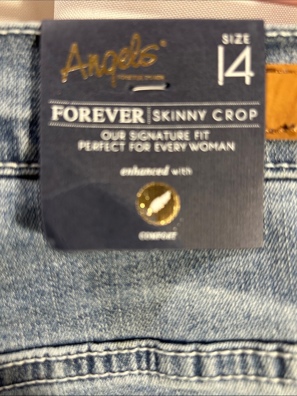 NWT Angels Forever Young Women's Forever Skinny Mid-Rise Crop Jeans - Picture 7 of 16